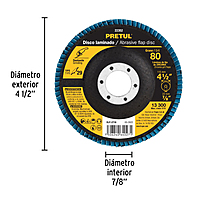 disco-laminado-4-1-2-grano-80-centro-7-8-pretul-dlp-2718-22352 disco-laminado-4-1-2-grano-80-centro-7-8-pretul-dlp-2718-22352