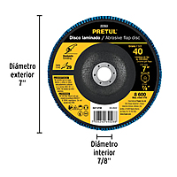 disco-laminado-7-grano-40-centro-7-8-pretul-dlp-2730-22353 disco-laminado-7-grano-40-centro-7-8-pretul-dlp-2730-22353