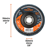 disco-laminado-tipo-29-diámetro-4-grano-120-centro-5-8-dlt-1703-11672 disco-laminado-tipo-29-diámetro-4-grano-120-centro-5-8-dlt-1703-11672