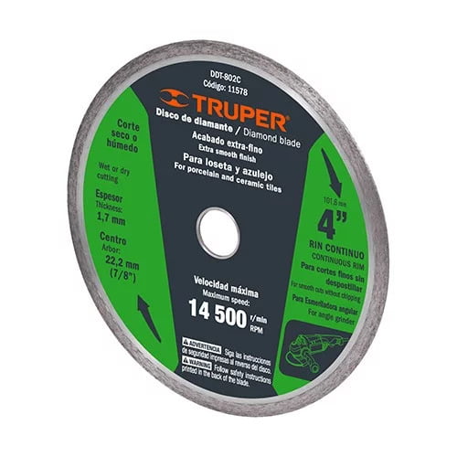 Disco Rin Continuo 4" Truper - Ddt-802C Disco Rin Continuo 4" Truper - Ddt-802C