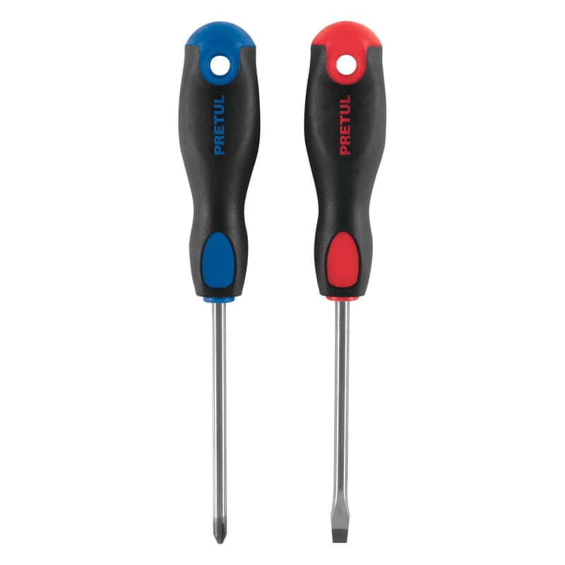 Duo de desarmadores, 1/4x4, mango Comfort Grip, Pretul - DUO-1/4X4BP / 20215 Duo de desarmadores, 1/4x4, mango Comfort Grip, Pretul - DUO-1/4X4BP / 20215