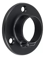 Brida negra para tubo redondo de closet, Hermex 46582