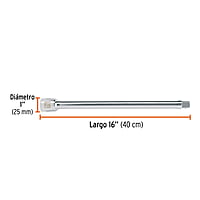 Extensión de 16' para matraca, para dados cuadro 3/4' - E-5663 / 13906 Extensión de 16' para matraca, para dados cuadro 3/4' - E-5663 / 13906