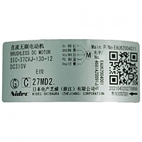 Motor Evaporador Para Minisplit Inverter Lg Dc310V,(Sic-37Cvj-F130-11),Dc310V,130Ma,0A1.4Krpm0R - Eau62004011