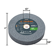 ESBA-1-1/4X10 Esmeril de banco, 1-1/4 HP, 10' Truper