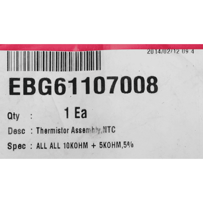 SONDE SIMPLE UNITÉ INTÉRIEURE (5K) pour CLIMATISEUR LG - EBG61106543