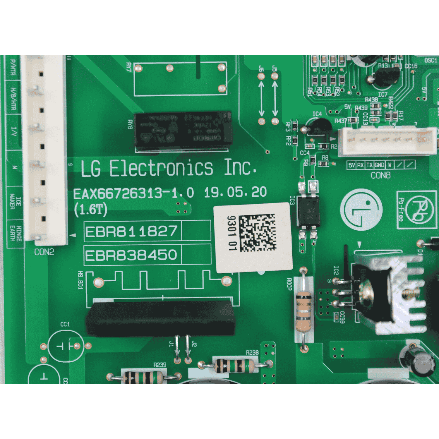 Tarjeta Principal Main para Refrigerador LG Original - EBR30299301