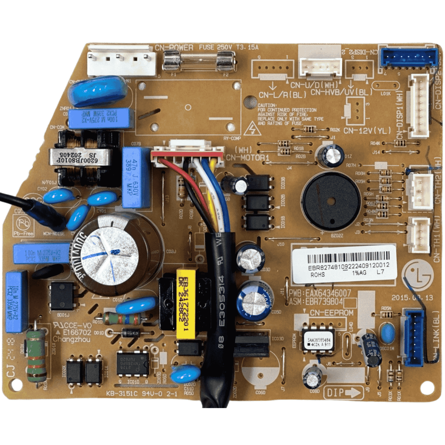 Tarjeta Electronica Evaporador Para Minisplit LG Modelo Vm182C6 Nkm1 - EBR82748109