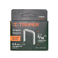 Caja con 1000 grapas 5/16'corona 11.3 mm para ET-21 - ET-21-5/16 / 17971 Caja con 1000 grapas 5/16'corona 11.3 mm para ET-21 - ET-21-5/16 / 17971