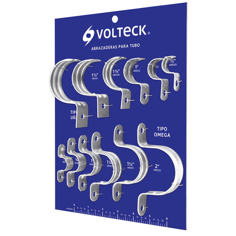 Exhibidor Volteck de abrazaderas para tubo - EXVK-AUO / 55885 Exhibidor Volteck de abrazaderas para tubo - EXVK-AUO / 55885