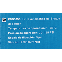 Filtro De Agua, Sistema de Agua Purificada - FB3050 - FBB3050 Filtro De Agua, Sistema de Agua Purificada - FB3050 - FBB3050