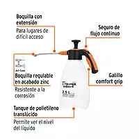 Fumigador doméstico de 2.5 litros, mango ergonómico, Expert, 102645 - FDO-2X Fumigador doméstico de 2.5 litros, mango ergonómico, Expert, 102645 - FDO-2X