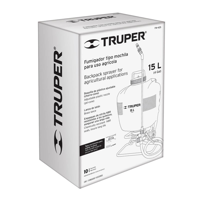 Fumigador de mochila tipo 425, 15 litros - FM-425 / 10887 Fumigador de mochila tipo 425, 15 litros - FM-425 / 10887