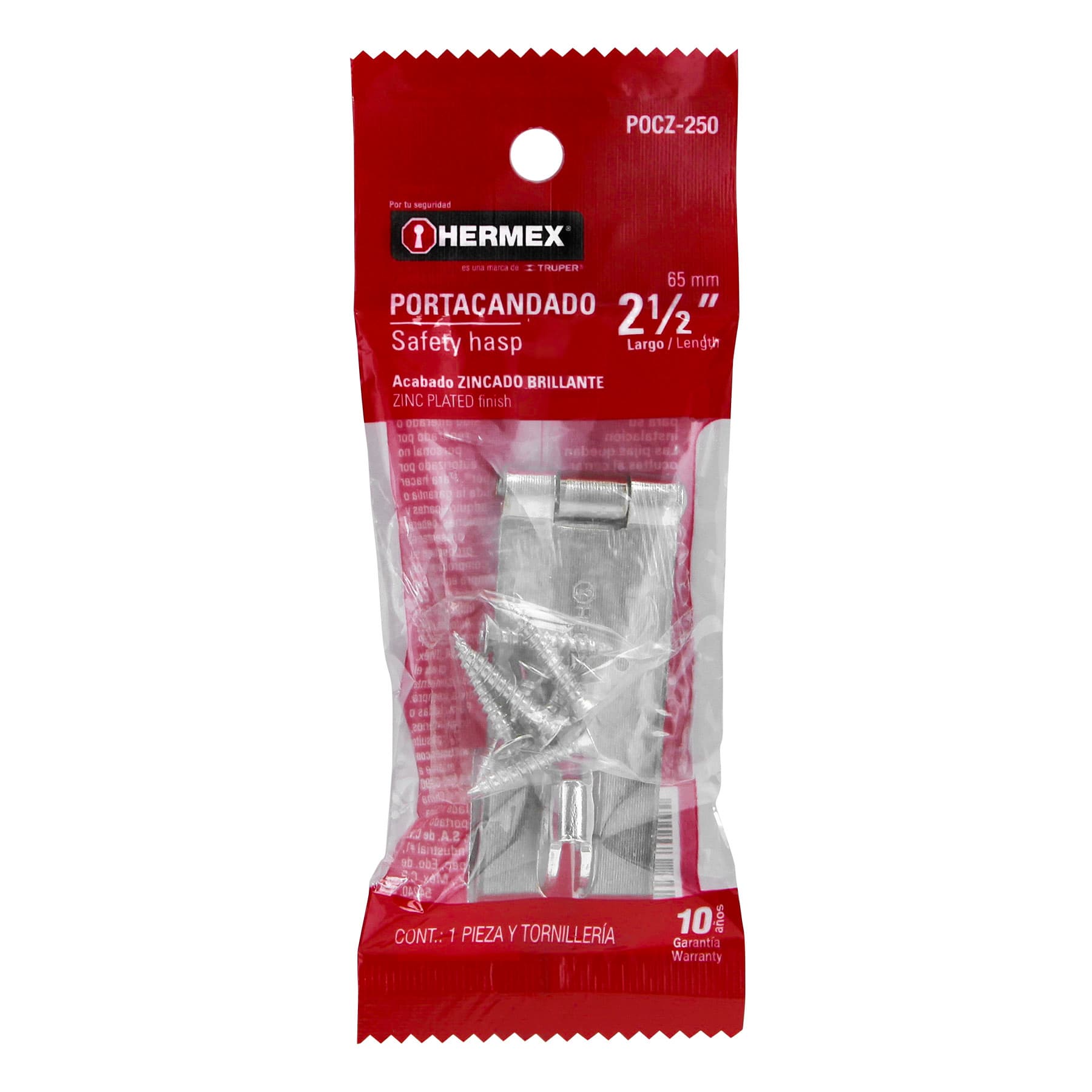 Portacandado de acero zincado 2-1/2', HERMEX-POCZ-250 / 43736