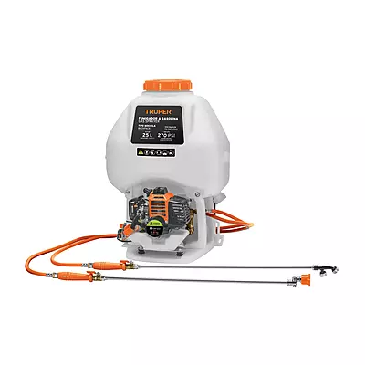 Fumigador de 25 L con motor a gasolina de 2 tiempos, Truper - FUG-252/ 101568