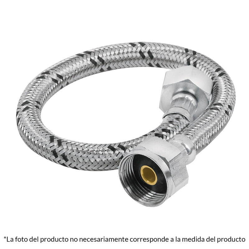 Manguera hule, 50 cm, acero inoxidable , usos generales - FWC-50X / 49527 Manguera hule, 50 cm, acero inoxidable , usos generales - FWC-50X / 49527
