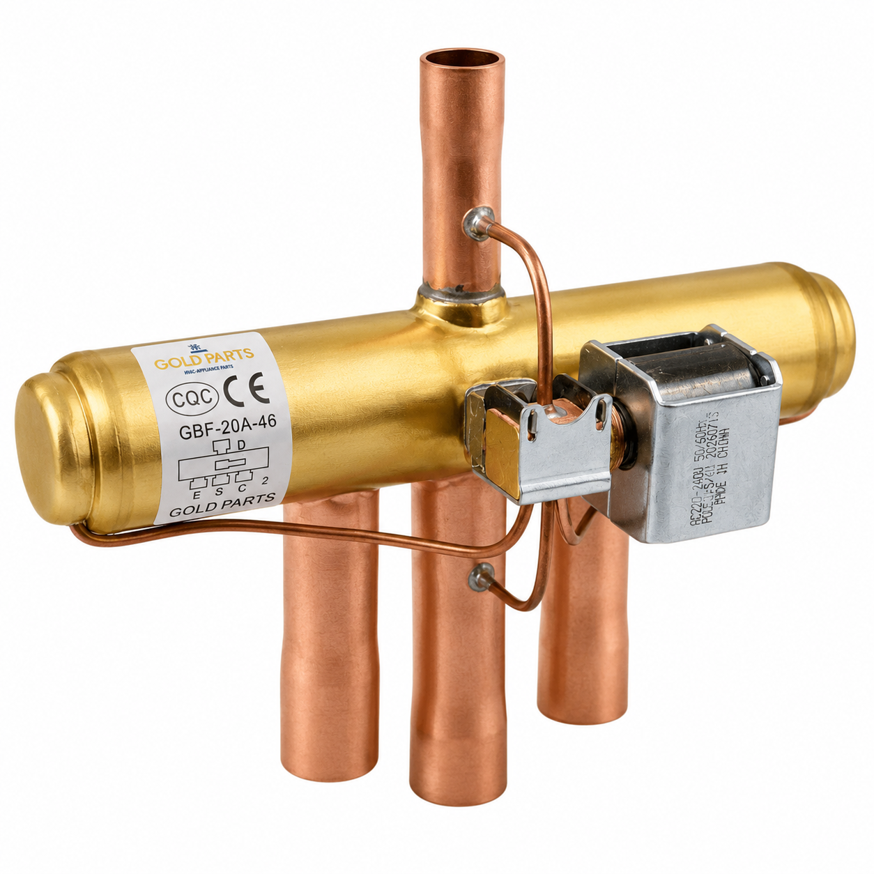 Valvula 4 Vias Gold Parts, 1/2 - 3/4 - GBF-20A-46