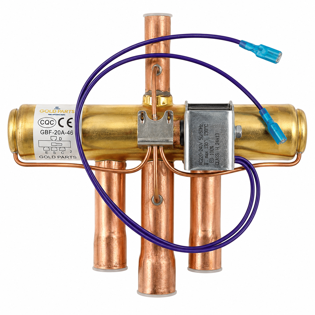 Valvula 4 Vias Gold Parts, 1/2 - 3/4 - GBF-20A-46