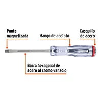 Desarmador de golpe, 1/4X4', plano - GO-1/4X4P / 14158