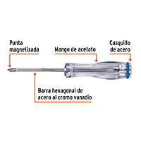Desarmador de golpe, 3/16X3', de cruz - GO-3/16X3C / 14143
