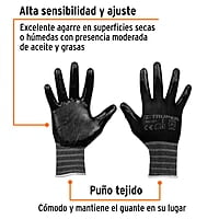 Guantes de nylon recubiertos de nitrilo, chicos - GU-121 / 13293