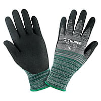 Guantes de nylon recubiertos de nitrilo arenoso, grandes - GU-133 / 17065 Guantes de nylon recubiertos de nitrilo arenoso, grandes - GU-133 / 17065