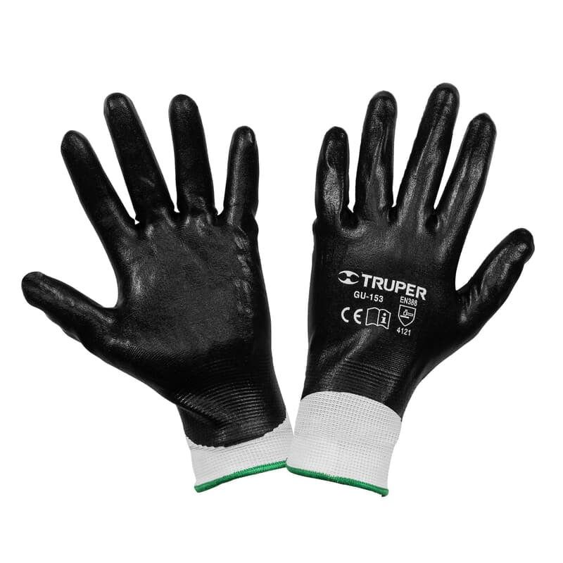 Guantes de poliéster con recubrimiento de nitrilo, grandes - GU-153 / 18027 Guantes de poliéster con recubrimiento de nitrilo, grandes - GU-153 / 18027
