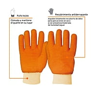 Guantes de algodón recubrimiento total de latex, unitalla - GU-435 / 14248 Guantes de algodón recubrimiento total de latex, unitalla - GU-435 / 14248