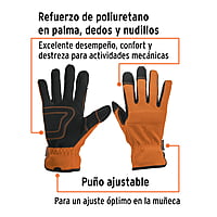 Guantes para mecánico, palma reforzada - GU-615 / 10848 Guantes para mecánico, palma reforzada - GU-615 / 10848