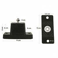 Base de Caucho Antivibración, Condensadora kit 4 pzs - BSCDAA005 Base de Caucho Antivibración, Condensadora kit 4 pzs - BSCDAA005
