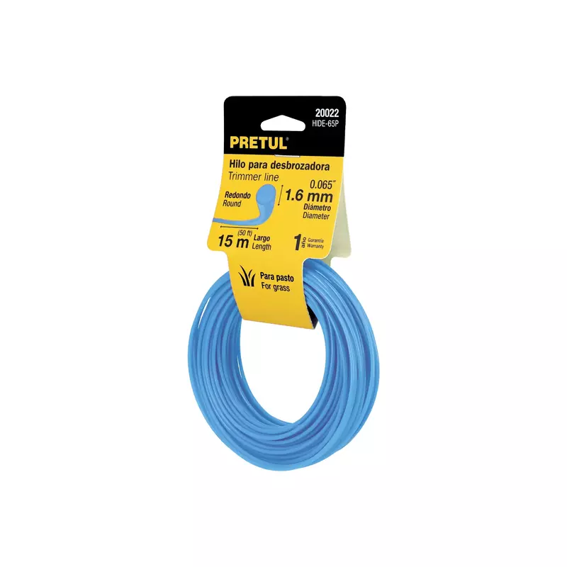 Tarjeta con 15 m hilo redondo 1.6 mm p/desbrozadora, Pretul - HIDE-65P / 20022