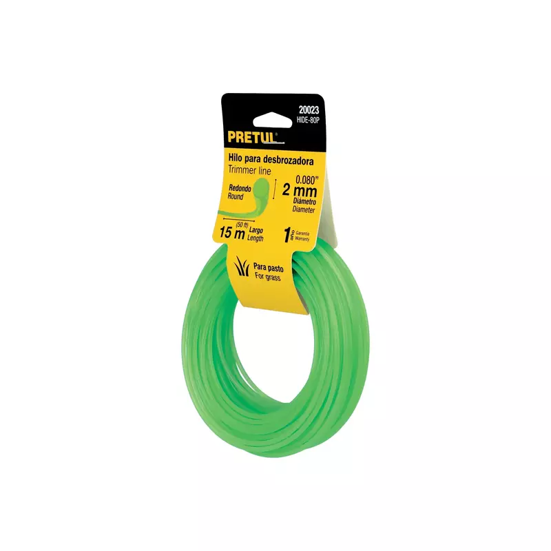 Tarjeta con 15 m hilo redondo 2 mm p/desbrozadora, Pretul - HIDE-80P / 20023