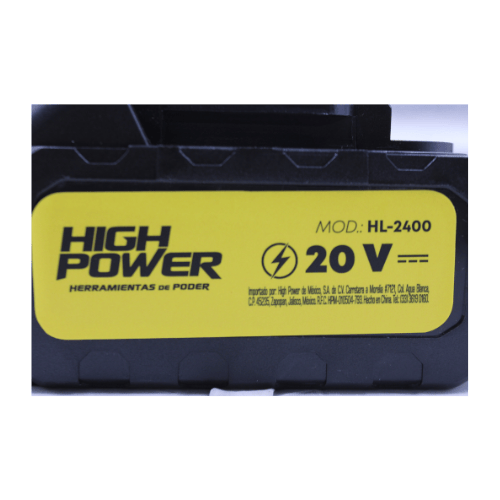 Hidrolavadora Inalambrica de 24BAR Capacidad 160L/H - HIGHL-2400