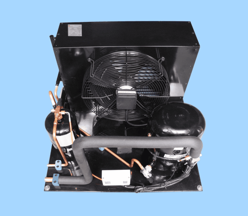 Unidad Condensadora Hispania para Interior Media Temperatura H.P. 4 Modelo HUCZO-0400-M6C Modelo Compresor Scroll Invotech YM70E7G-100 Voltaje 230V/3F Unidad Condensadora Hispania para Interior Media Temperatura H.P. 4 Modelo HUCZO-0400-M6C Modelo Compresor Scroll Invotech YM70E7G-100 Voltaje 230V/3F