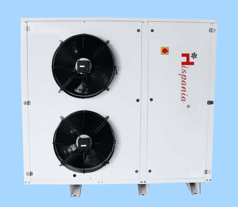 Unidad Condensadora Hispania para Exterior Baja Temperatura  H.P. 2.5  Modelo HUCZ-0250-L6B Modelo Compresor Scroll Invotech YF17E3S-Q100 Voltaje 230V/1F