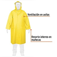 Gabardina impermeable, PVC, espesor 0.35 mm, grande - IMPER-L / 14415 Gabardina impermeable, PVC, espesor 0.35 mm, grande - IMPER-L / 14415