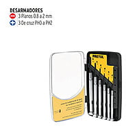 Juego con desarmadores metalicos de presición ,6pzas, Pretul - J-DEJ-6P / 21382 Juego con desarmadores metalicos de presición ,6pzas, Pretul - J-DEJ-6P / 21382