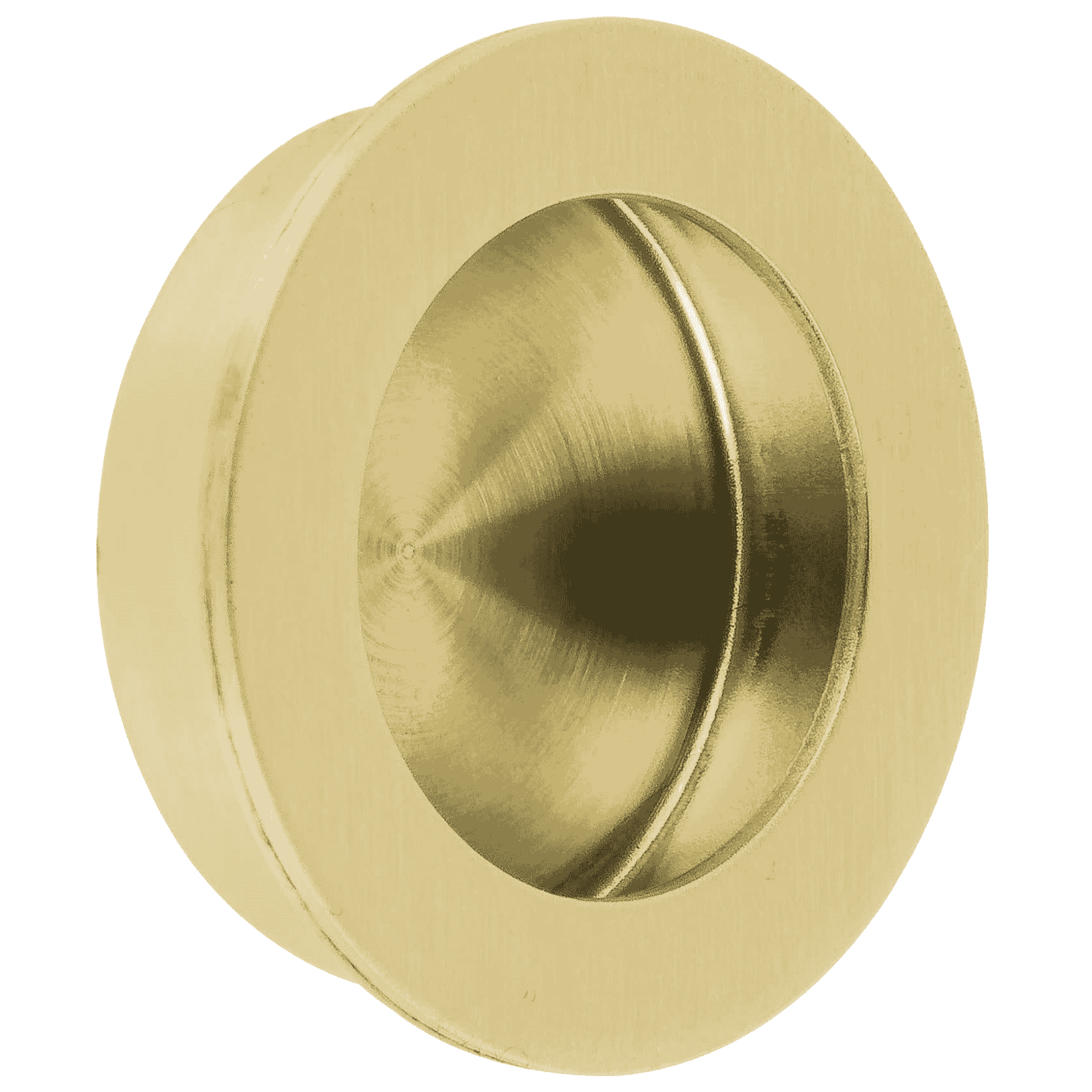 Jaladera de embutir circular No. 3 acabado latón brillante-JALED-13 / 48994 Jaladera de embutir circular No. 3 acabado latón brillante-JALED-13 / 48994