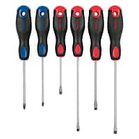 Juego de 6 desarmadores mango Comfort Grip, Pretul - JD-6BP / 20220