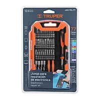 Juego de 77 piezas para reparación de electrónica, Truper 100373