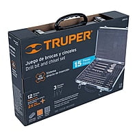 Juego de 15 brocas y cinceles SDS plus en estuche, Truper - JSDS-15 / 11897 Juego de 15 brocas y cinceles SDS plus en estuche, Truper - JSDS-15 / 11897