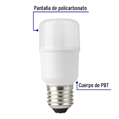 Lámpara de LED tipo barra 5 W luz de día, blíster, Volteck - 46038 - LED-40S - Caja con 2 Pieza – Master 100 Lámpara de LED tipo barra 5 W luz de día, blíster, Volteck - 46038 - LED-40S - Caja con 2 Pieza – Master 100