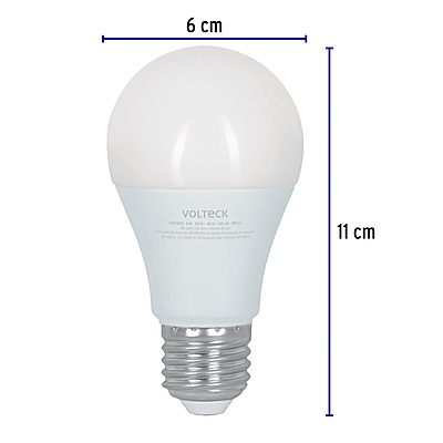 Lámpara LED tipo bulbo con 3 niveles de iluminación, blíster - 48052 - LED-60FA - Caja con 2 Pieza – Master 24