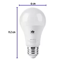 Lámpara LED tipo bulbo A19 10 W con sensor de luz, Volteck 46990 - LED-75SL