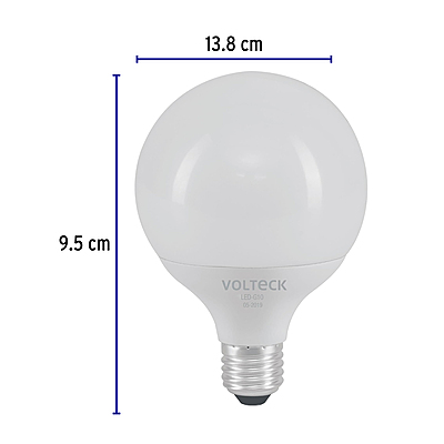 Lámpara de LED tipo globo 8 W luz de día, en caja, Volteck - 46195 - LED-G10 - Caja con 2 Pieza – Master 20 Lámpara de LED tipo globo 8 W luz de día, en caja, Volteck - 46195 - LED-G10 - Caja con 2 Pieza – Master 20