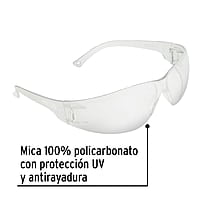 Lentes de seguridad, mica transparente, Safe - LEN-ST / 14252 Lentes de seguridad, mica transparente, Safe - LEN-ST / 14252