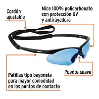 Lentes mica azul antiempaño con sujeta lentes, Sport - LESP-SZ / 15176 Lentes mica azul antiempaño con sujeta lentes, Sport - LESP-SZ / 15176