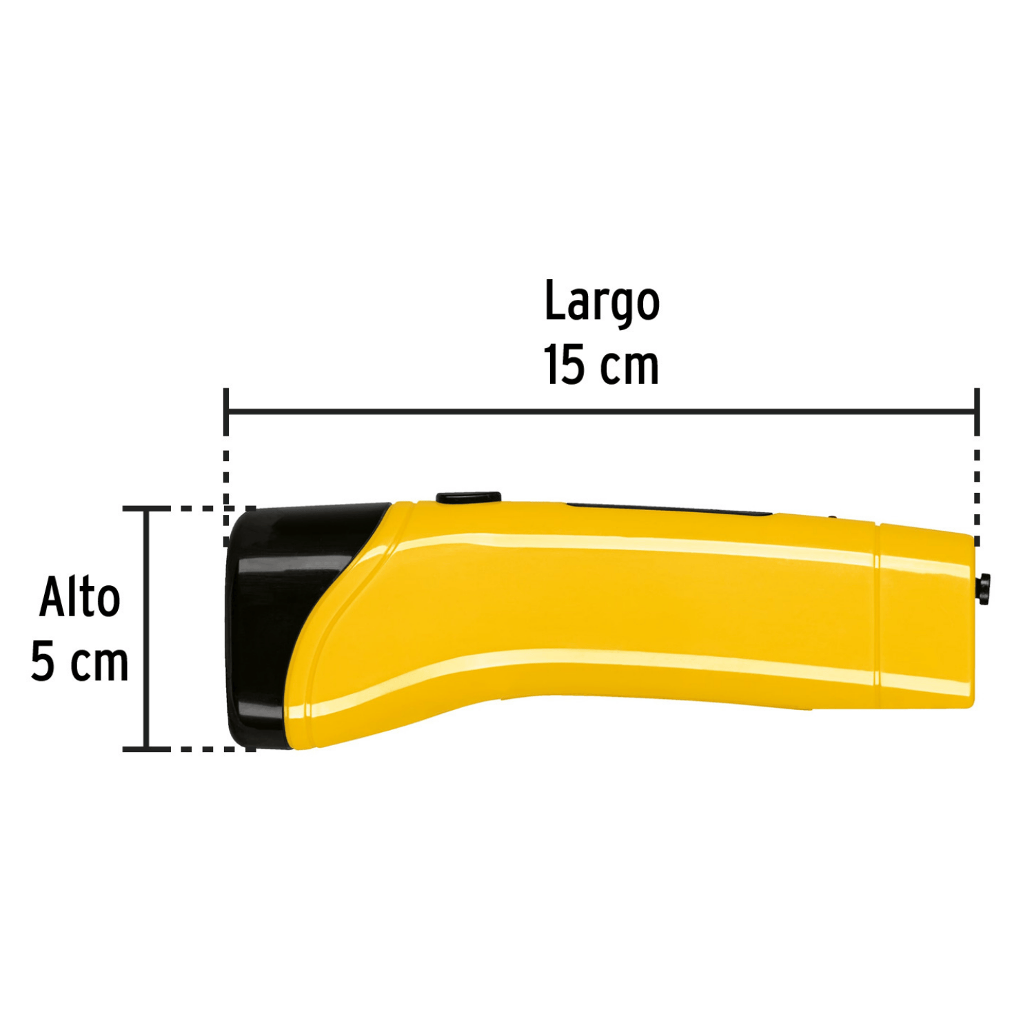 Linterna plástica de LED, 50 lm, recargable, PRETUL-LILE-3P / 24050