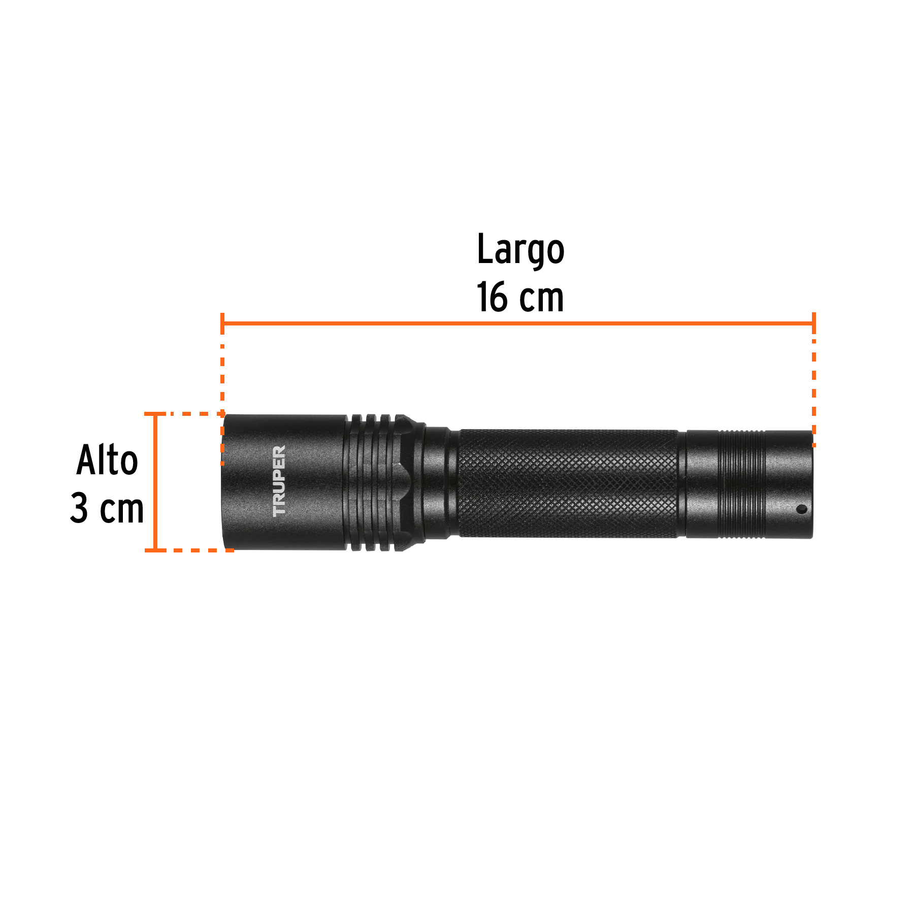 Linterna LED recargable, de aluminio, 340 lm, TRUPER-LIRA-130 / 101381 Linterna LED recargable, de aluminio, 340 lm, TRUPER-LIRA-130 / 101381