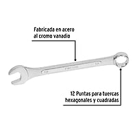 Llave combinada, mm, 18 x 220 mm, Pretul - LL-2018MP / 21912